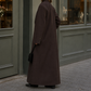 Overcoat Premium Wool Double-Breasted Floor-Length with Broad Lapels