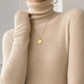 Cashmere-Feel Fine Rib Slim Jumper