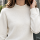 Wool-Blend Mock Neck Jumper