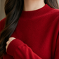 Soft Knit-Blend Mock Neck Jumper