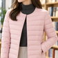 Down Jacket Nylon Lightweight with White Duck Down and Snap Front