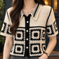 Geometric Crochet Cardigan
