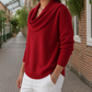 Cowl Neck Jumper with Dropped Shoulders