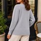 Heart Button V-Neck Jumper