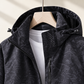 Rain Jacket Waterproof Polyester Insulated with Drawcord Hood