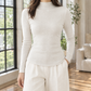 Pure Wool Slim Mock Neck Jumper