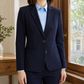 Blazer Polyester Tailored with Front Seaming and Two-Button Front