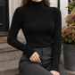 Fine Ribbed Roll Neck Jumper