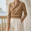 Cashmere-Feel Crossover Jumper
