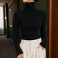 Slim Fine Rib Roll Neck Jumper