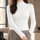 Cashmere-Feel Fine Rib Close-Fit Jumper