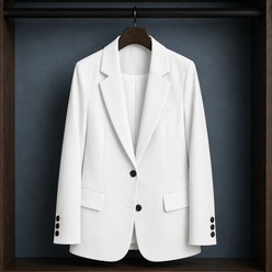 Blazer Polyester Tailored with Two-Button Front and Three Pockets