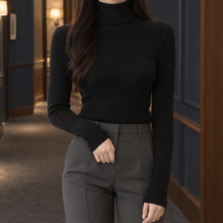 Fine Rib Polished Jumper