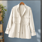 Utility Jacket Polyester with Zip and Snap Front and Four Pockets