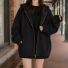 Easy Oversized Zip-Front Hoodie