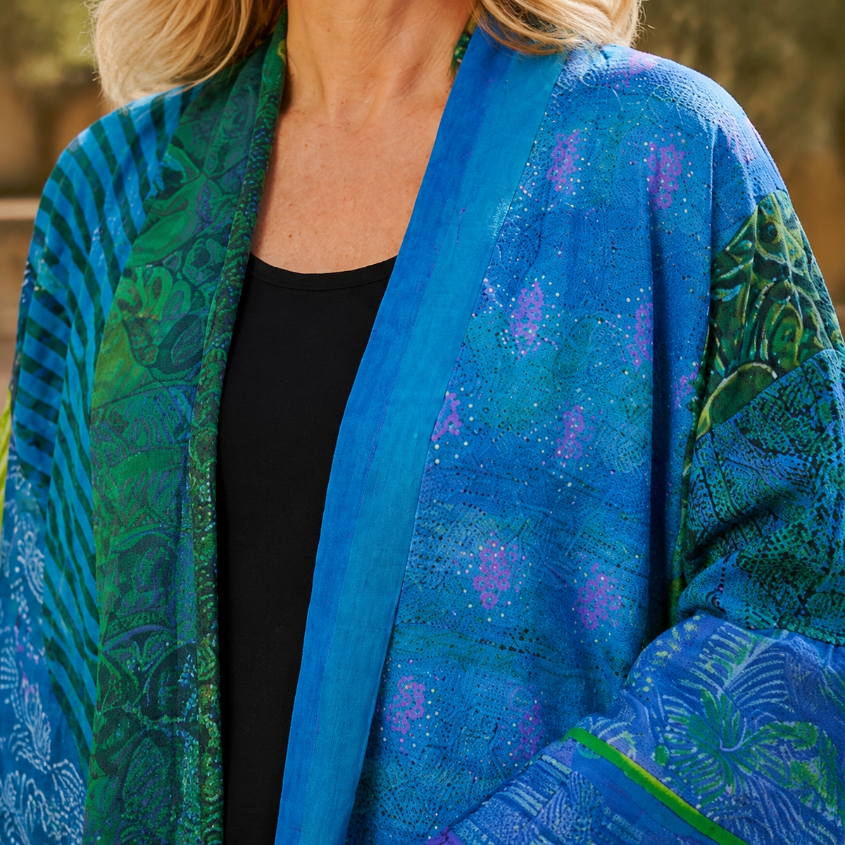 Patchwork Longline Cardigan