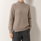 Mock Neck Textured Knit Jumper