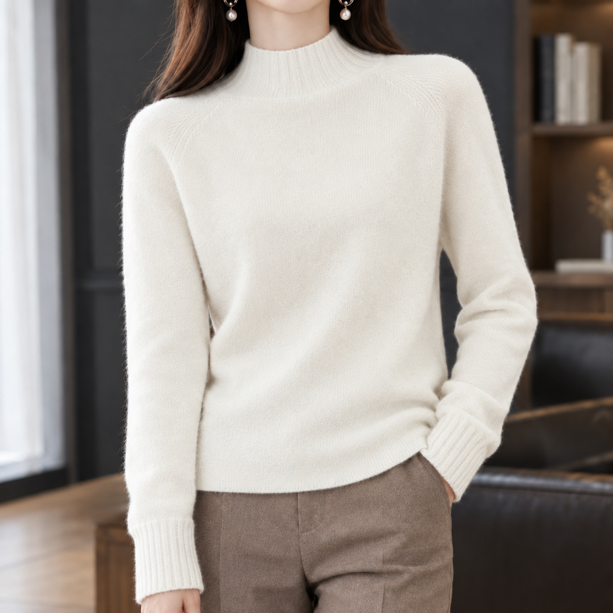Cashmere-Feel Relaxed Jumper