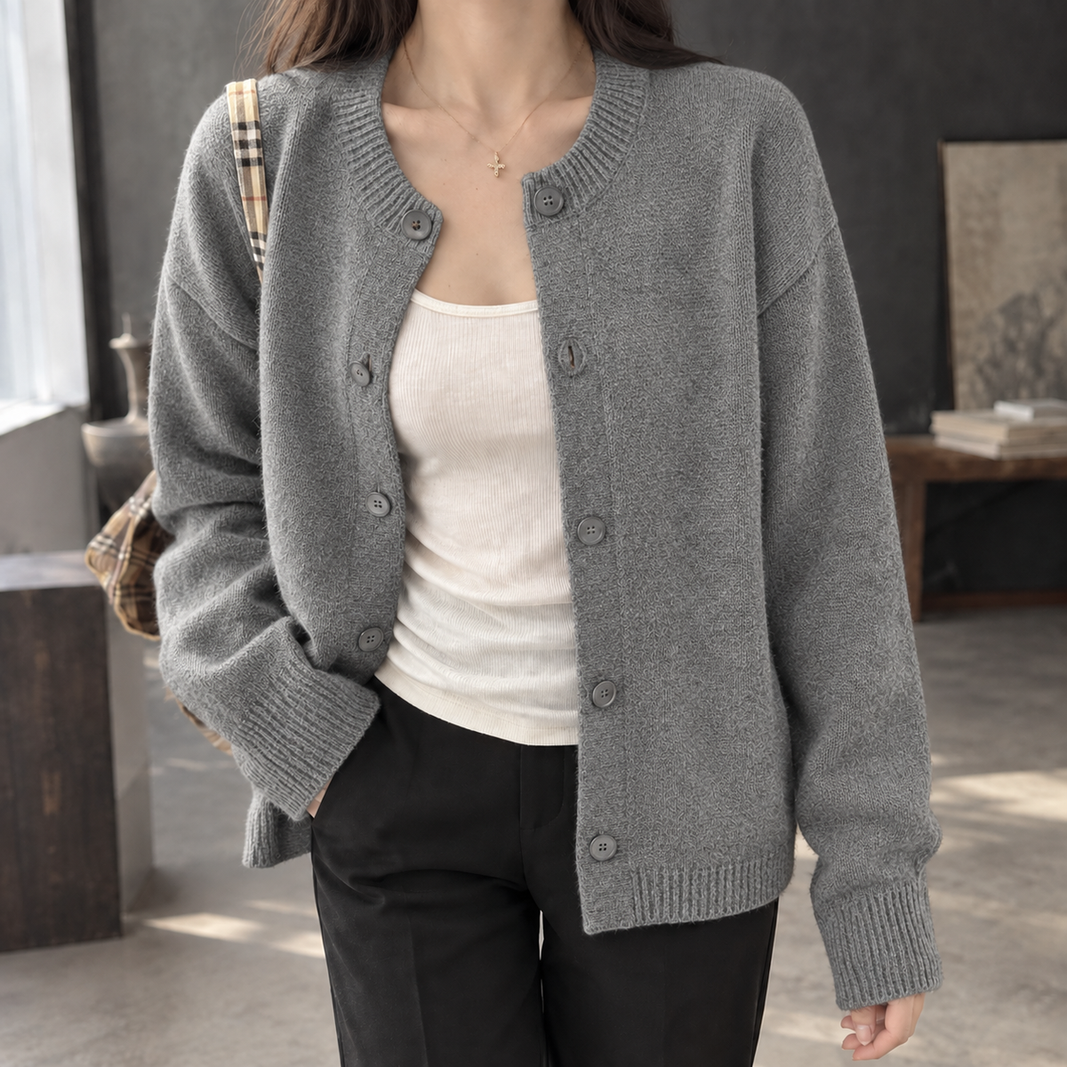 Relaxed Soft Knit Cardigan