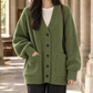 Oversized Ribbed Cardigan