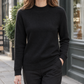 Wool-Blend Mock Neck Jumper