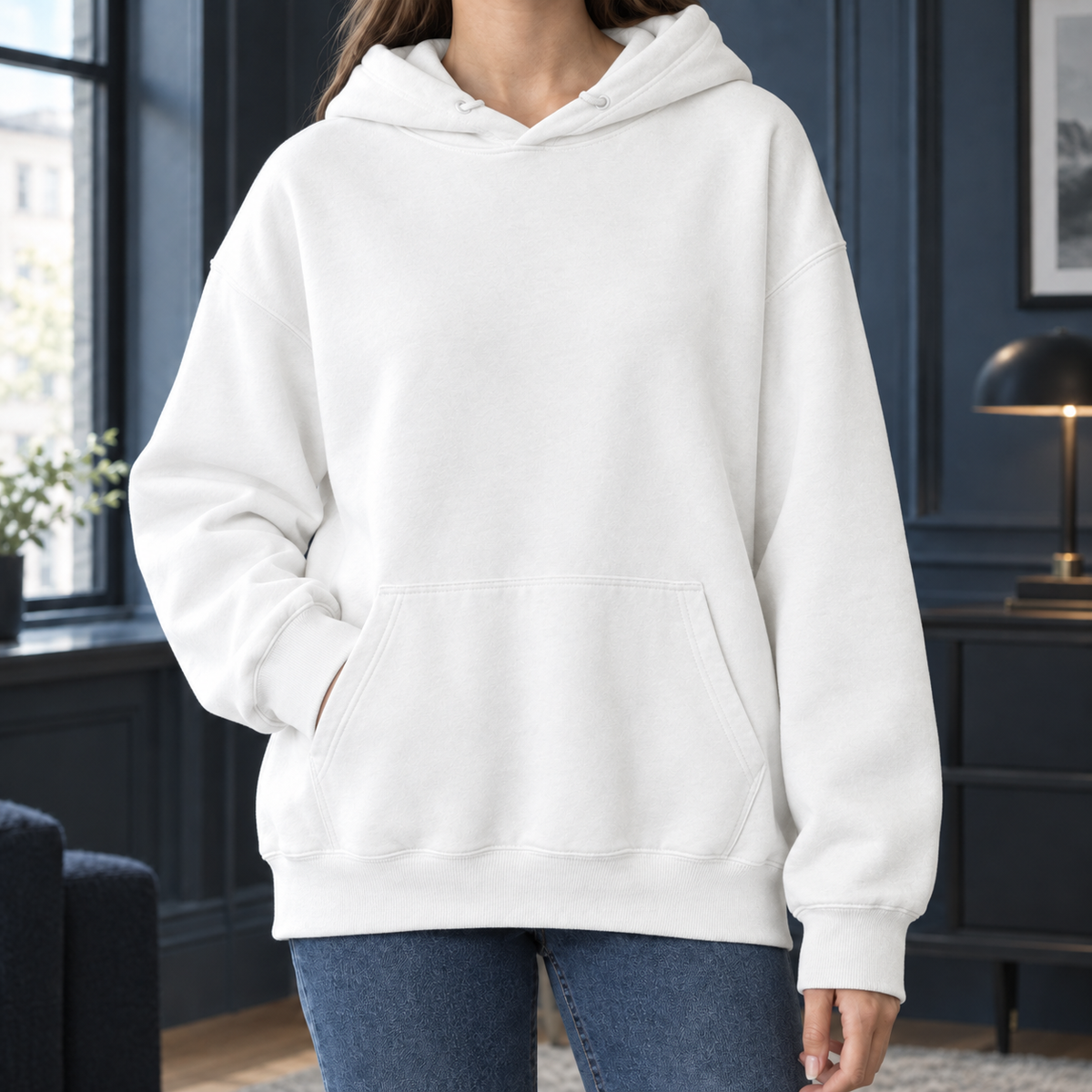 Relaxed Cotton-Blend Hoodie