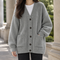 Cotton-Blend Ribbed Cardigan