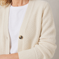 V-Neck Button-Front Cardigan