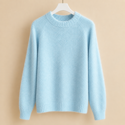 Brushed Soft Knit Jumper, Hazy Surface