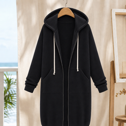 Longline Zip Hoodie