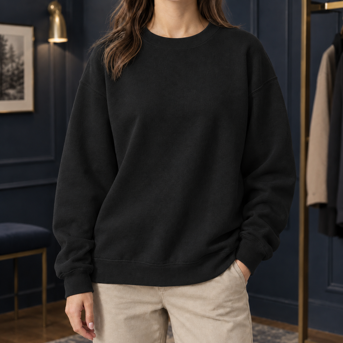 Relaxed Crew Neck Jumper