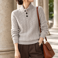 Textured Cable Knit Jumper