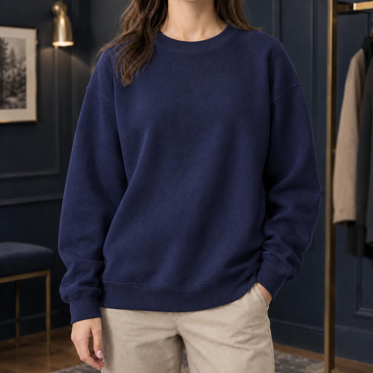 Relaxed Crew Neck Jumper