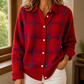 Plaid Knit Cardigan