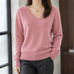 Soft Knit Relaxed V-Neck Jumper