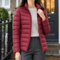 Quilted Jacket Cashmere-Feel with Padded Filling and Stand Collar