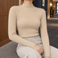 Fine Rib Mock Neck Jumper