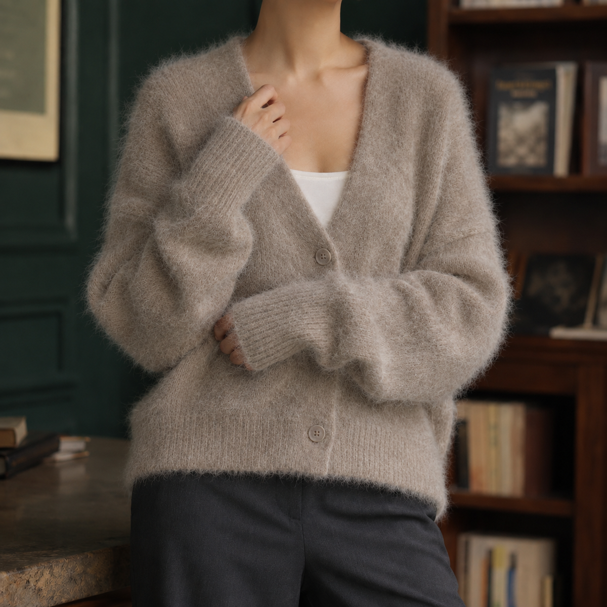 Plush Fuzzy Knit Cardigan