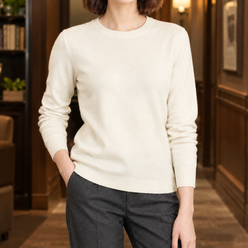 Fine Knit Crew Neck Jumper