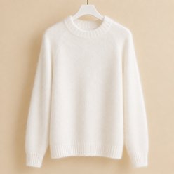 Brushed Soft Knit Jumper, Hazy Surface