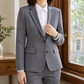 Blazer Polyester Tailored with Front Seaming and Two-Button Front