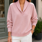Smooth Knit V-Neck Jumper