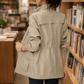 Jacket Polyester Utility with Stand Collar, Full Zip and Drawstring
