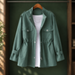 Utility Jacket Polyester Relaxed with Drawstring Waist, Zip-Snap Front