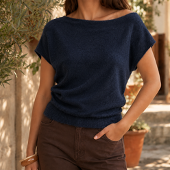Sweeping Off-Shoulder Jumper