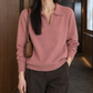 Relaxed Open Polo Collar Jumper