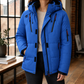 Utility Coat Polyester Padded Hip-Length with Hood and Zip Pockets
