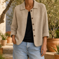 Collared Loose Straight Cardigan