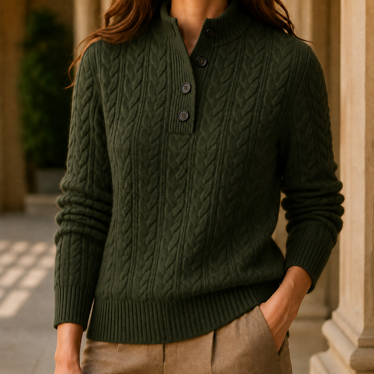Cashmere-Feel Wool-Blend Jumper