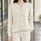 Cardigan with Curved Patch Pockets